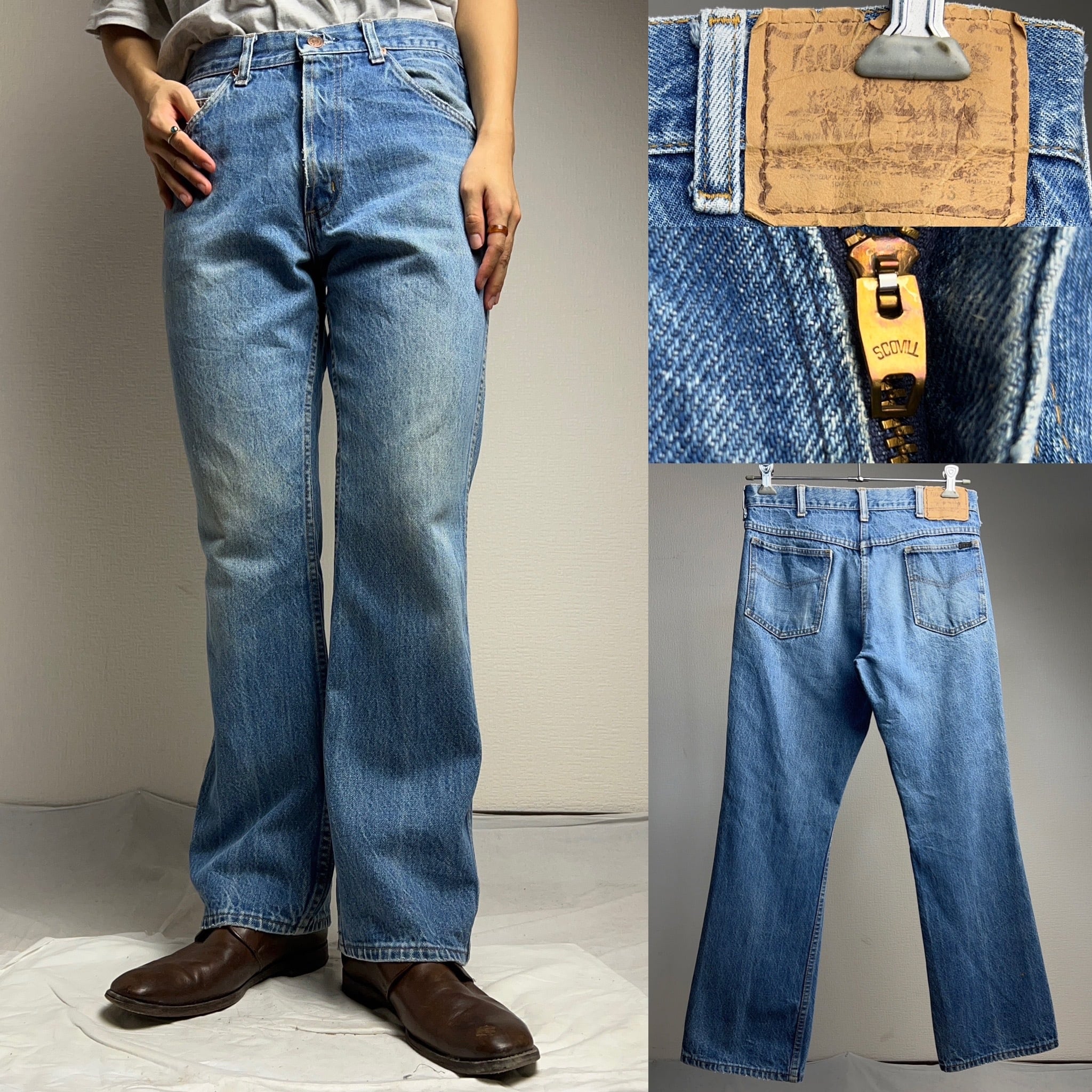 80's “ROEBUCKS” Bootcut Denim Pants SEARS W33 L30 80年代 シアーズ ローバックス  ブーツカットデニムパンツ フレア【0908A101】【送料無料】