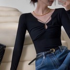 gather cross tops / l0354