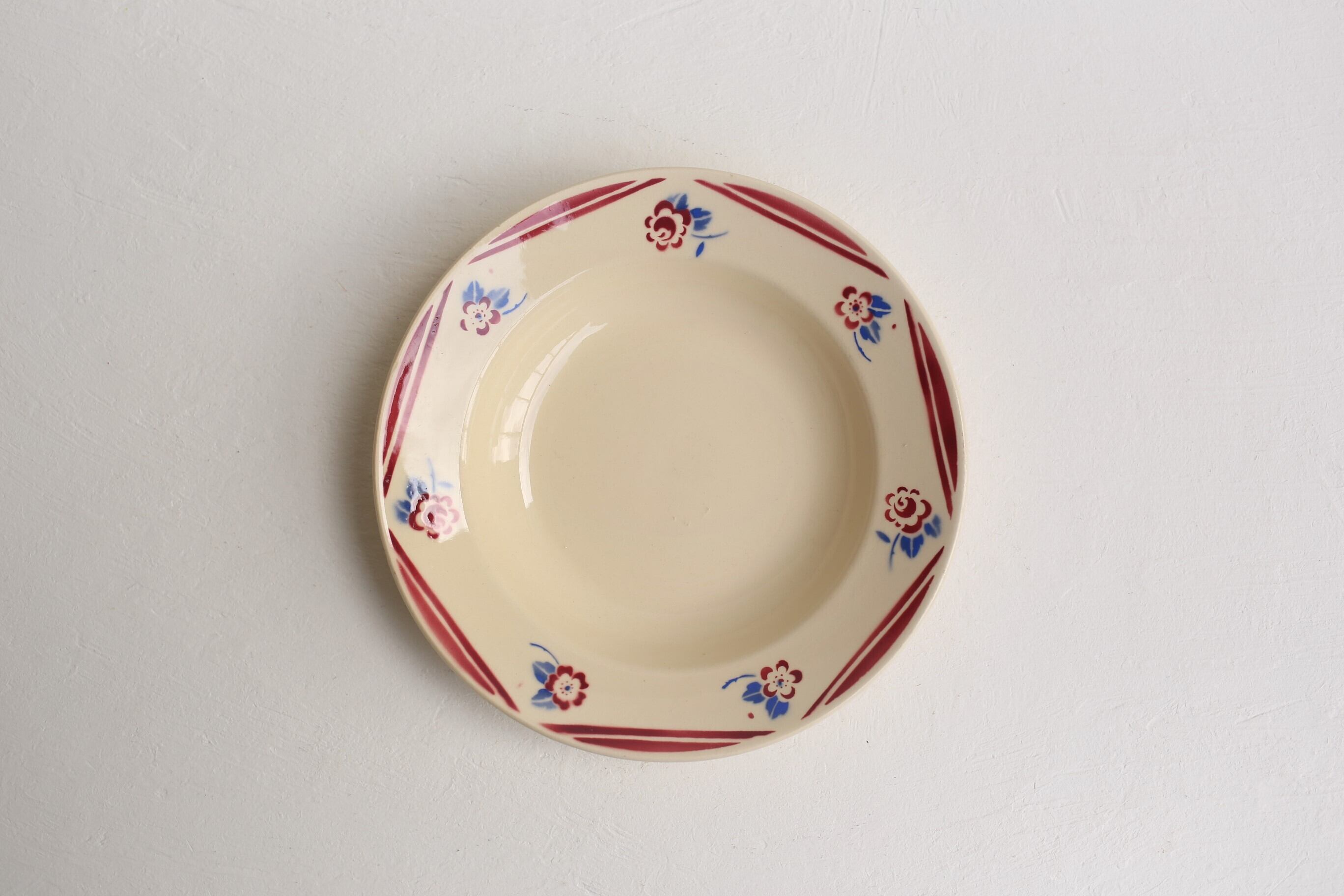 フランス アンティーク ヴィンテージ K&G LUNÉVILLE リュネヴィル 深皿『LUCE』N-02026a