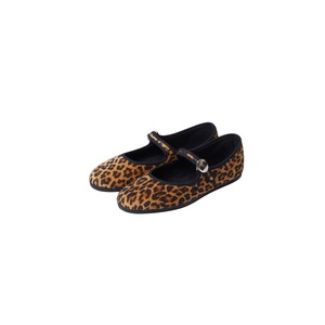 ＜LA CADENA＞Baby&Kids JAPONESA LEOPARD VELOUR x SOLID TRIM