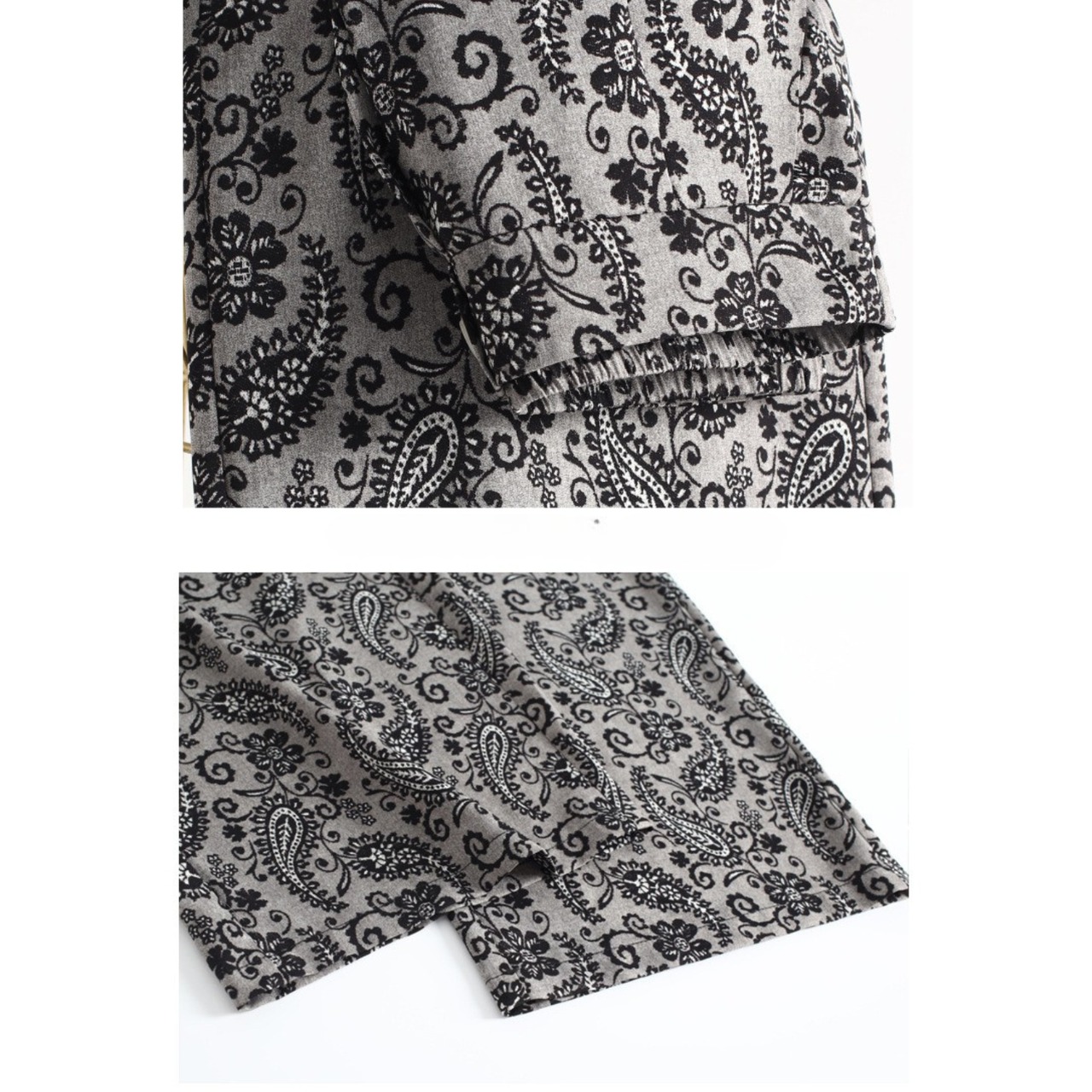 ミスティックペイズリー　リラックスパンツGray　M25014