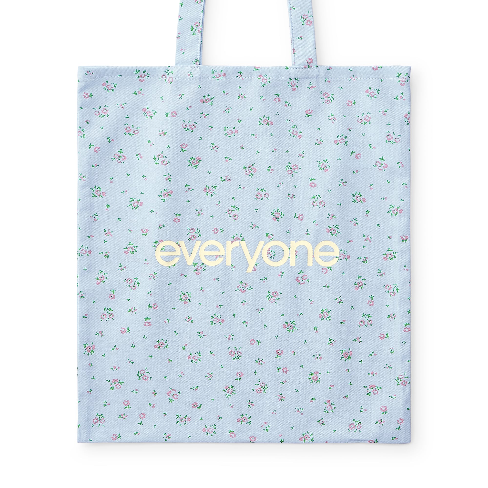 everyone flower logo tote small (SAX) | everyone