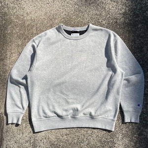 【XLサイズ】Champion ロゴ刺繍 灰杢 ビッグシルエット 古着 スウェット