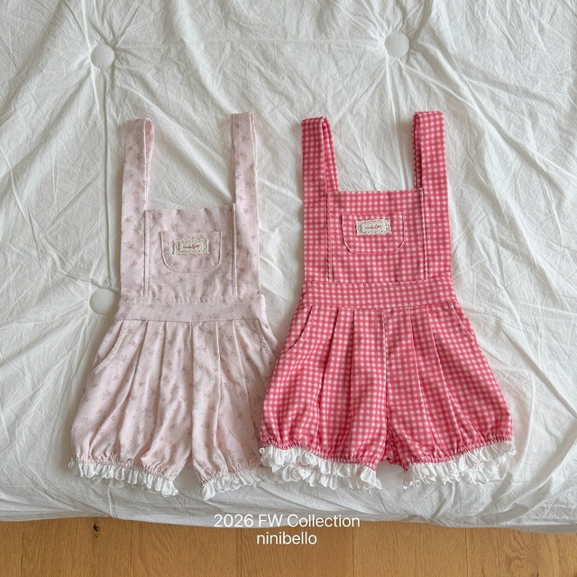 【取寄】ninibello｜pine pumpkin romper｜パインパンプキンロンパース｜12M-L｜baby&kids｜26 autumn