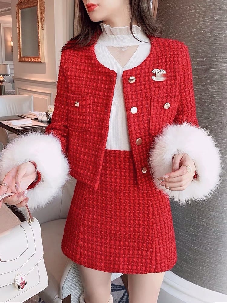 DOLCE&GABBANA ジャケット スカート セットアップ 赤 DOLCE&GABBANA ジャケット スカート セットアップ 赤