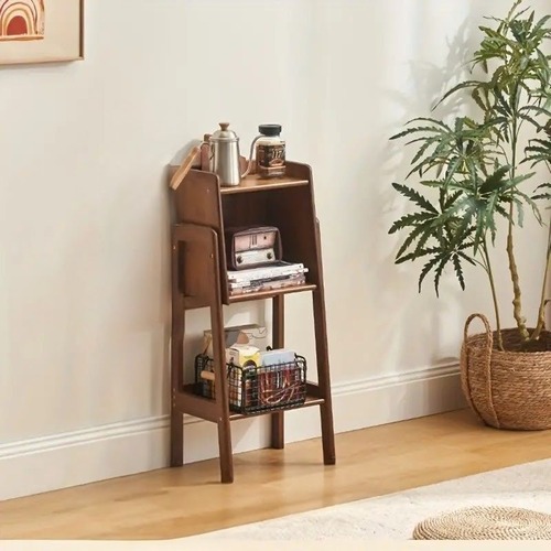 オープンラック 収納ラック 本棚 木目調 ショーケース  フラワースタンド 小型 便利 おしゃれ