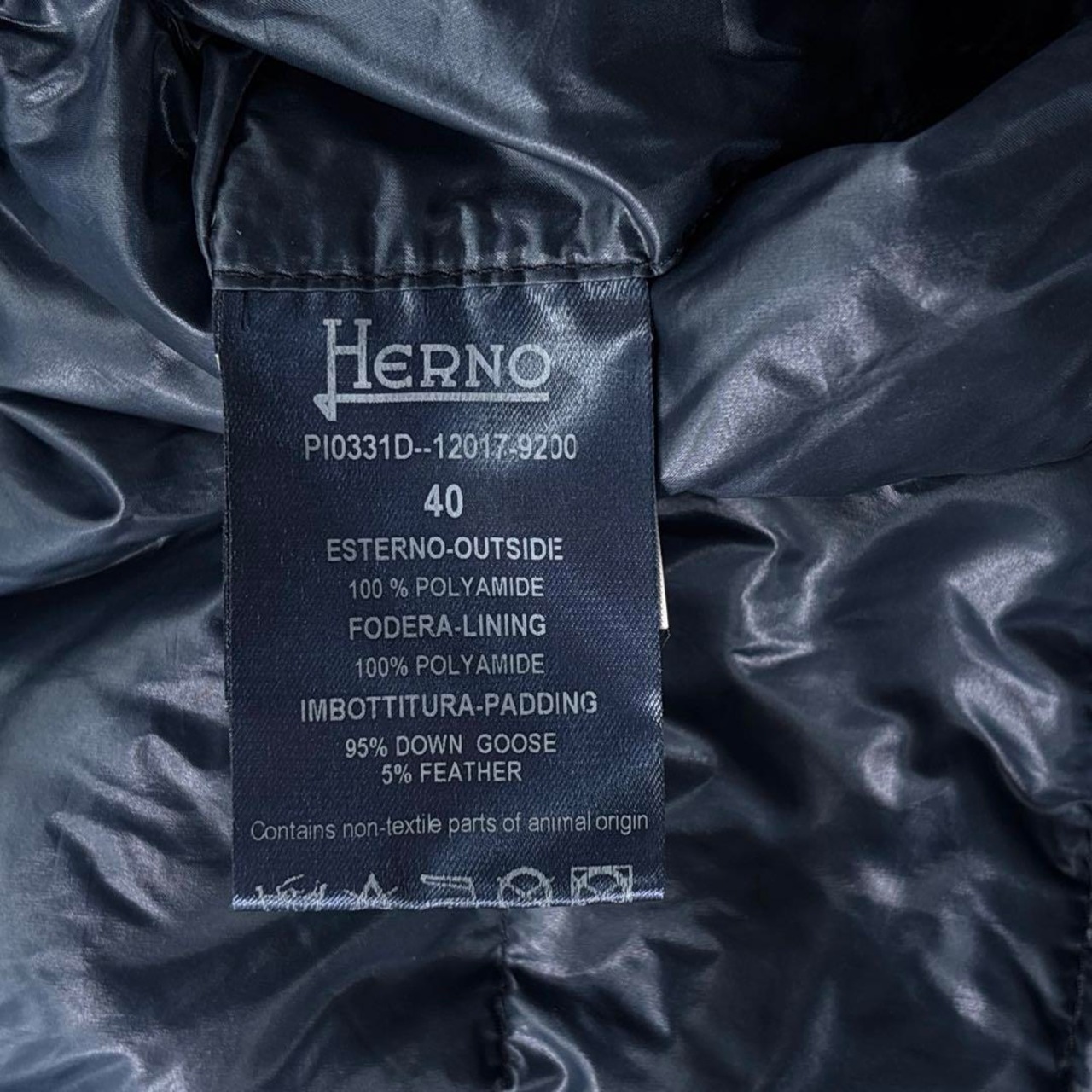 【美品】HERNO ヘルノ ダウンコート ネイビー 40 L PI0331D | COCO vendange Store