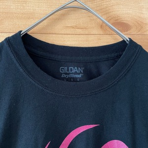 【GILDAN】高校 ハイスクール バレーボール部 バックプリント Tシャツ L US古着