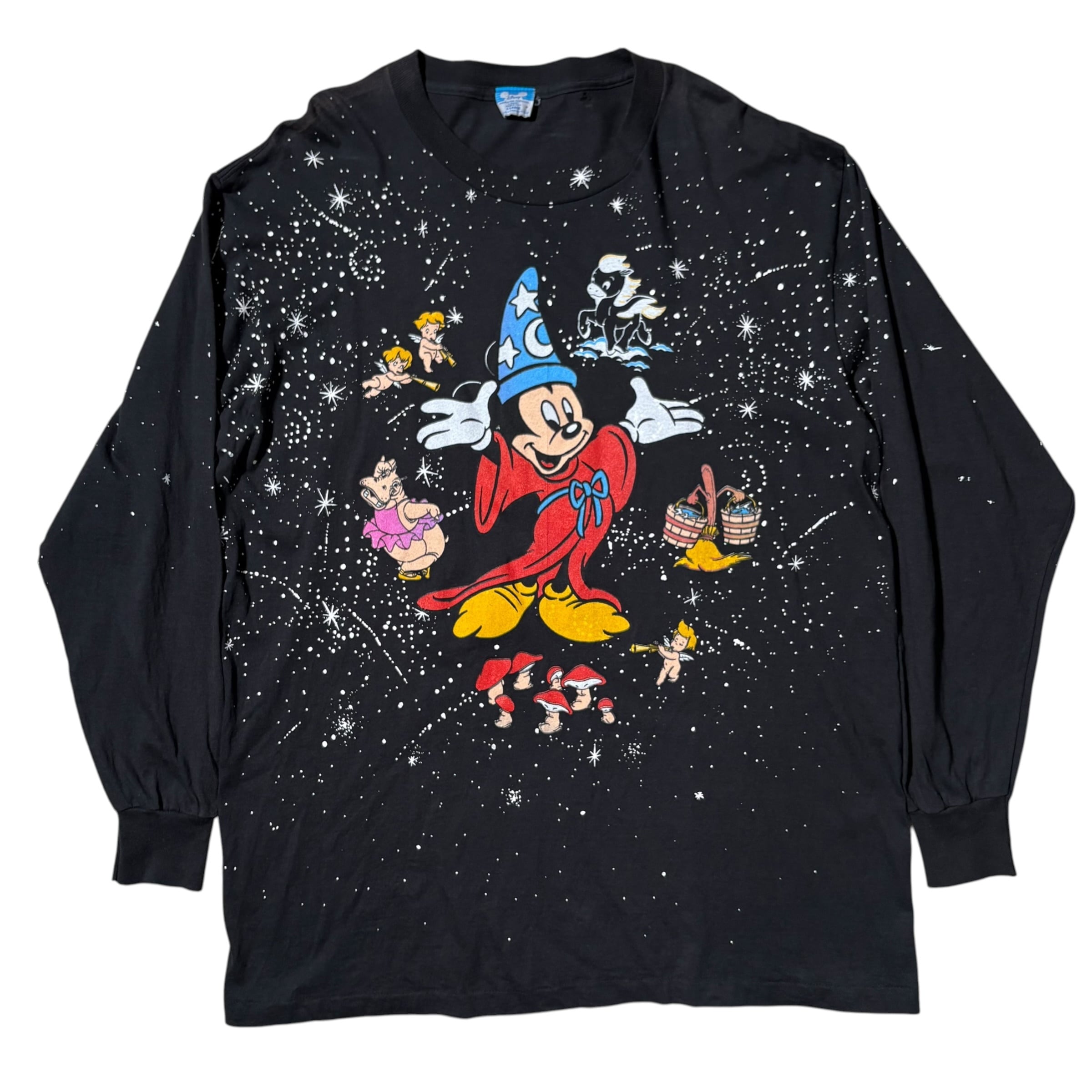 超希少 USA製 Disney ディズニー ロンT ミッキー FANTASIA