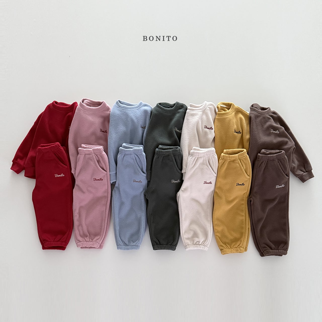 fleece top and bottom set【BONITO】※12月下旬〜1月上旬発送予定