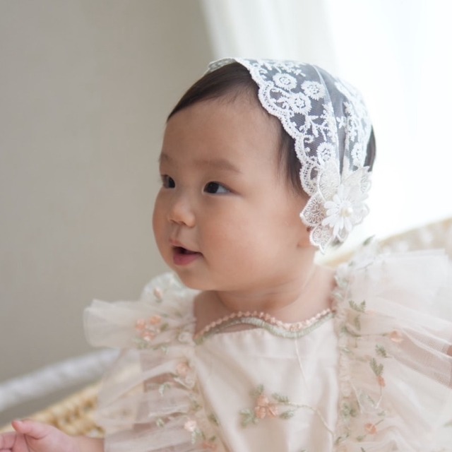 即納 flower tulle band　