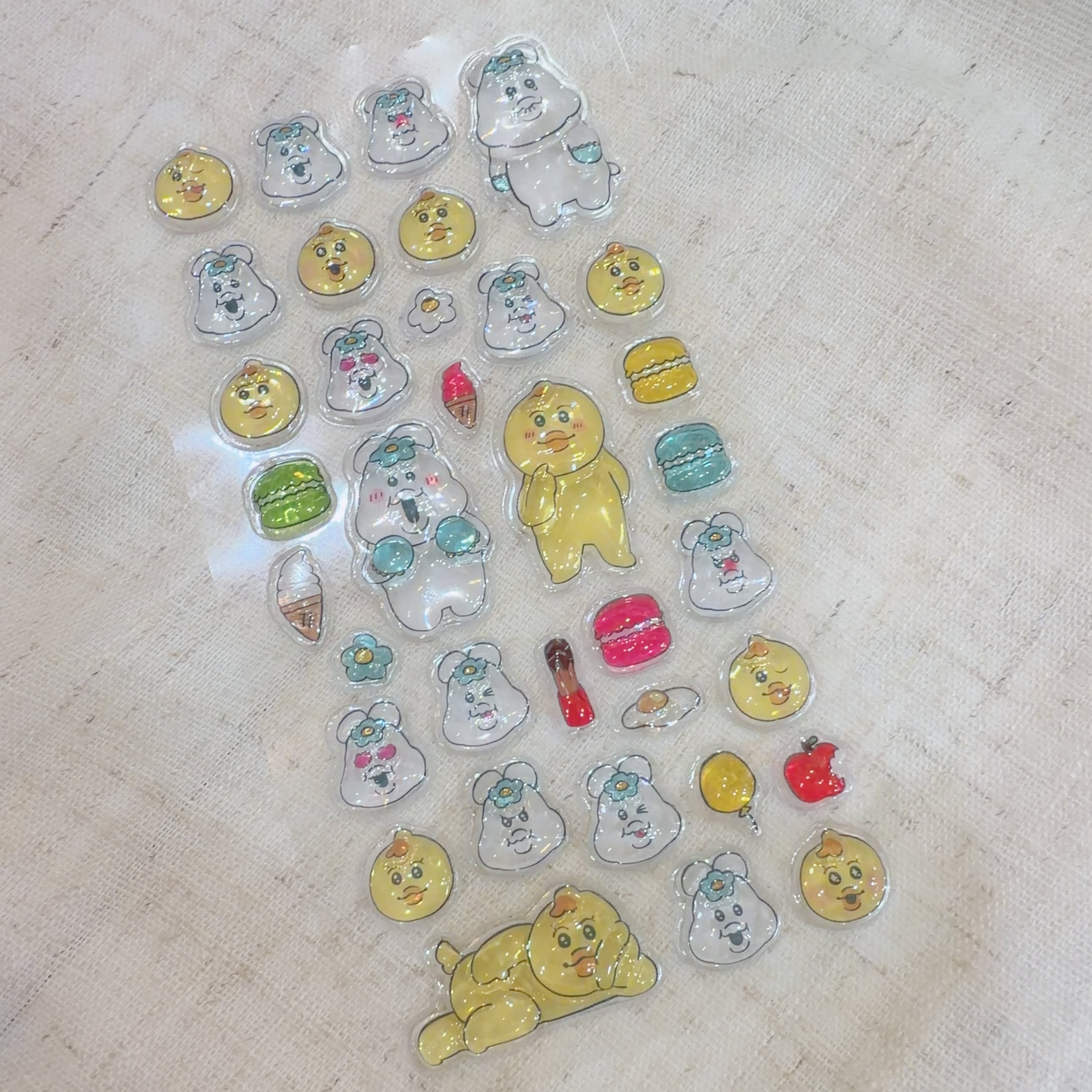 んぽちゃむ3Ｄシール