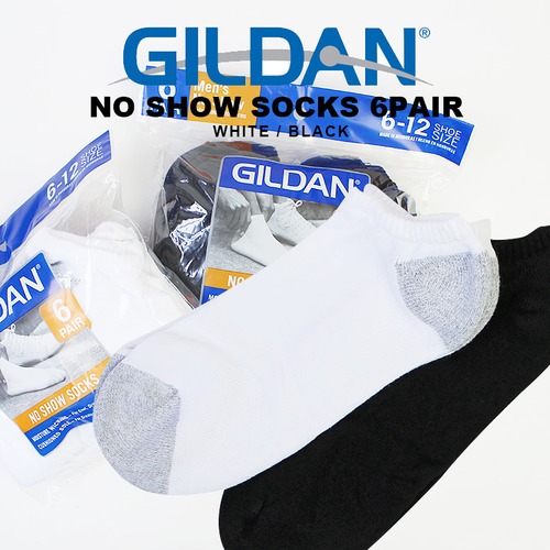 【 gil-gb713 】GILDAN ギルダン 6P MENS NO SHOW SOCKS ショートソックス ジム スポーツ ビジネス デイリー アウトドア 通勤 通学 運動 アメリカ US 人気