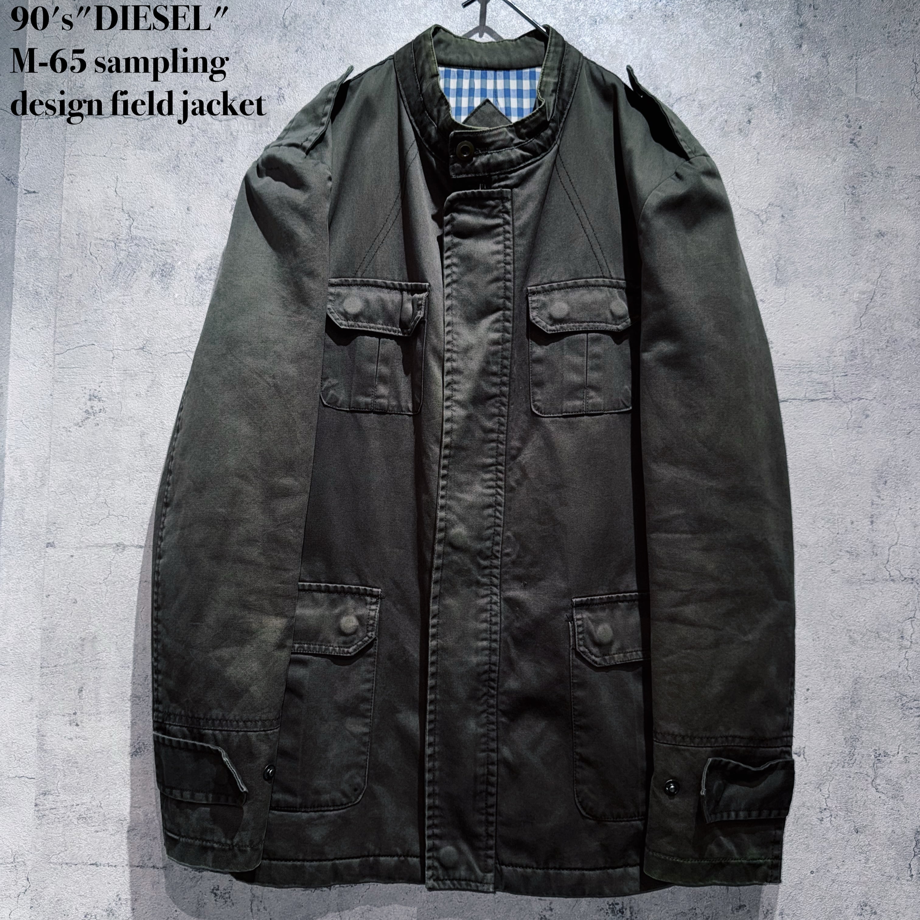 90's"DIESEL"M-65 sampling design field jacket