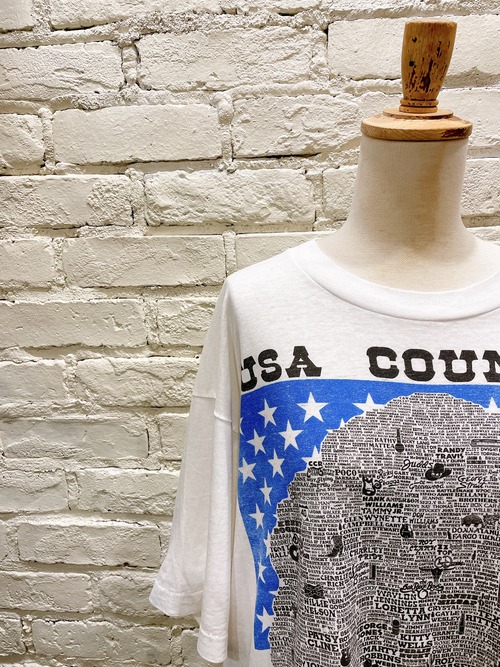 90年代 USA COUNTRY プリントTシャツ USA製