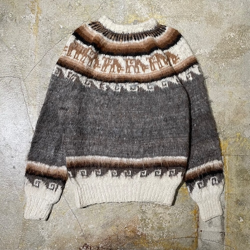 VINTAGE FAIRISLAND WOOL KNIT