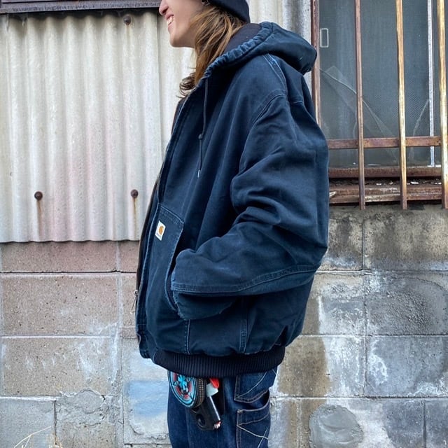 USA製 Carhartt カーハート アクティブジャケット ダック地 フルジップ ...