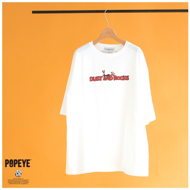 【 POPEYE™ × DUSTANDROCKS 】ビッグシルエットロゴTシャツ　T-SHIRT