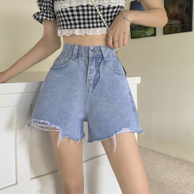 Aラインショートショーツ サマー薄手ハイウェストウェストワイドレッグパンツ 夏物 ブルマー ワイドパンツ 1号婦人56580884279