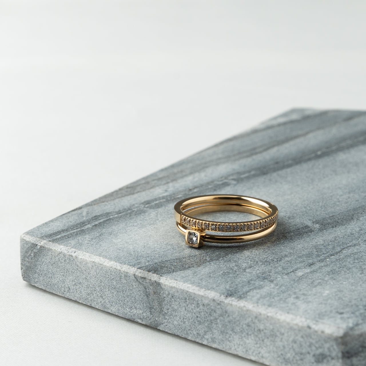 Gem Line Double Ring【ジェムラインダブルリング】