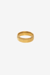 【316L 6mm simple ring】 / GOLD