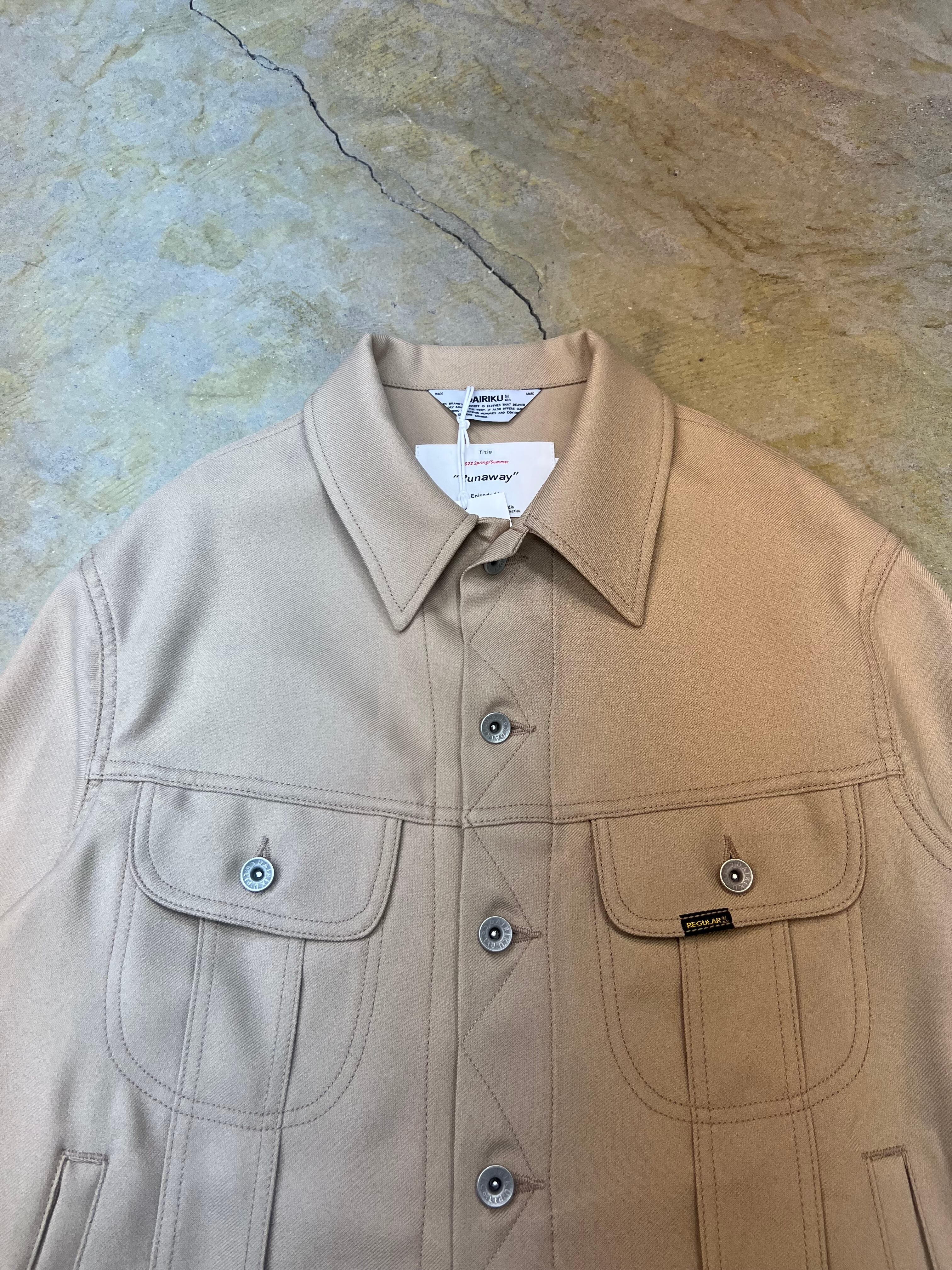 DAIRIKU | Polyester Jacket (23SS) | Beige | HOWDAY