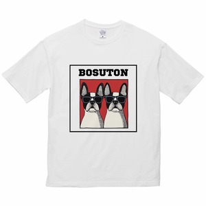 サングラスドッグポッププリントTシャツ　B0009