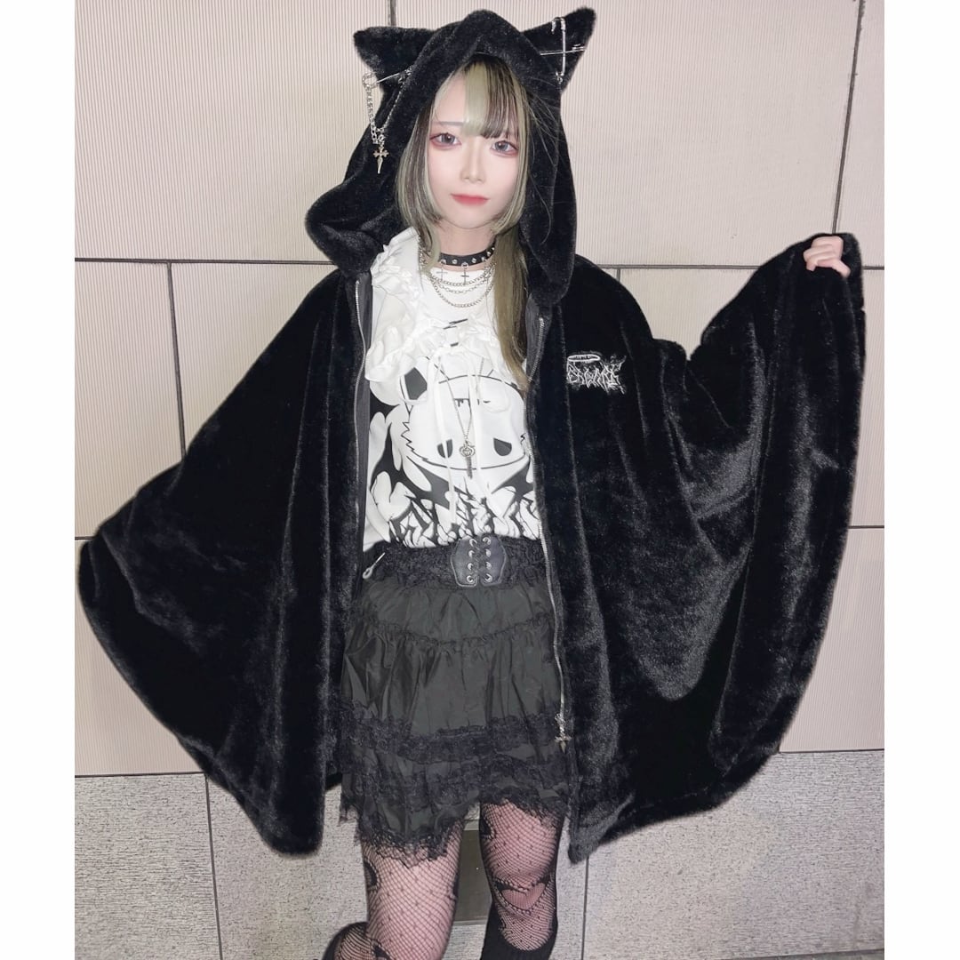 ·˖✶ Amavel ねこ耳パーカー ポンチョ 12/29新着】ネコ耳ファーポンチョ | VOLCAN&APHRODITE