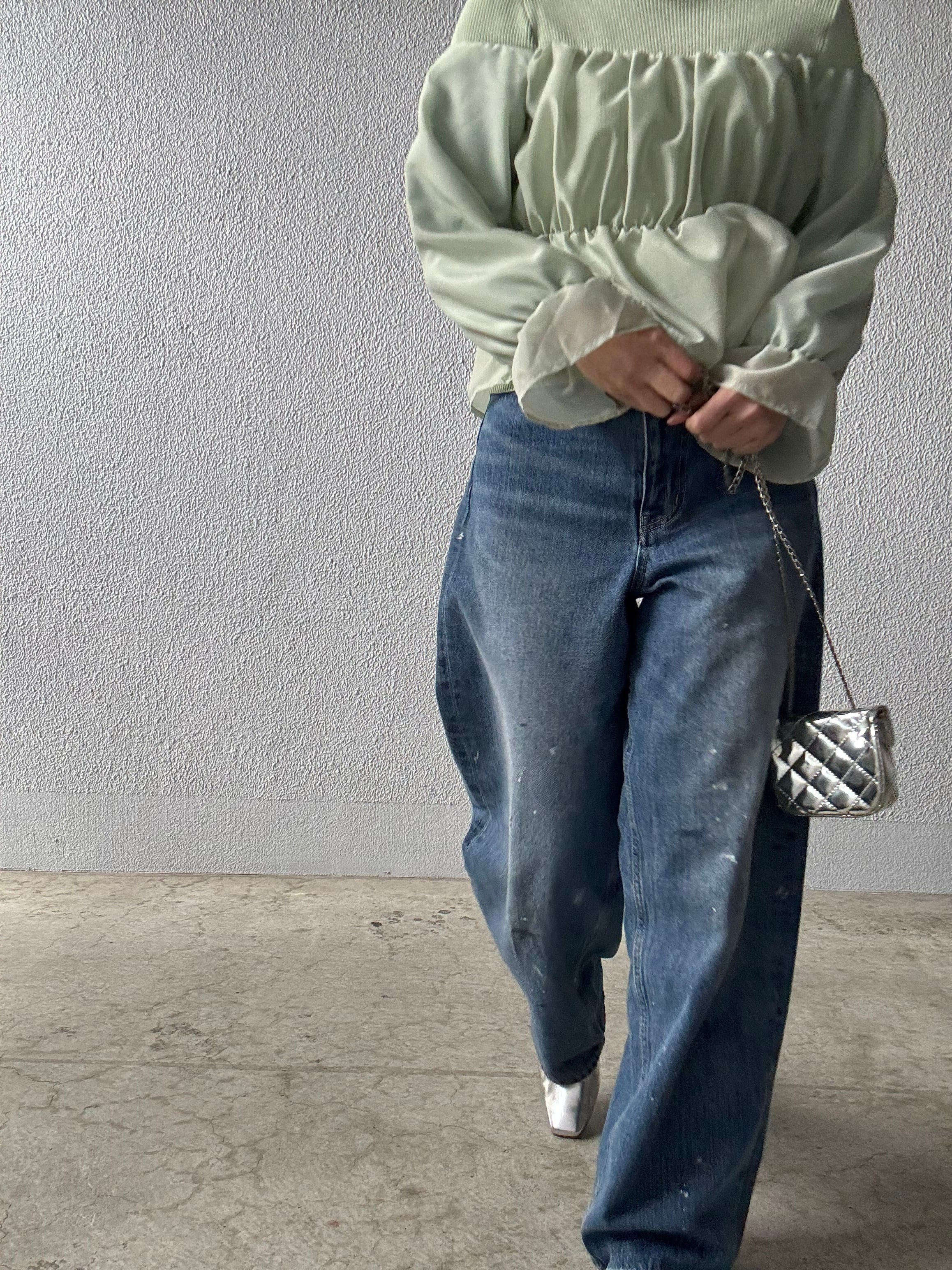 【DONA MARIE】オフショル風ドッキングニット 145012