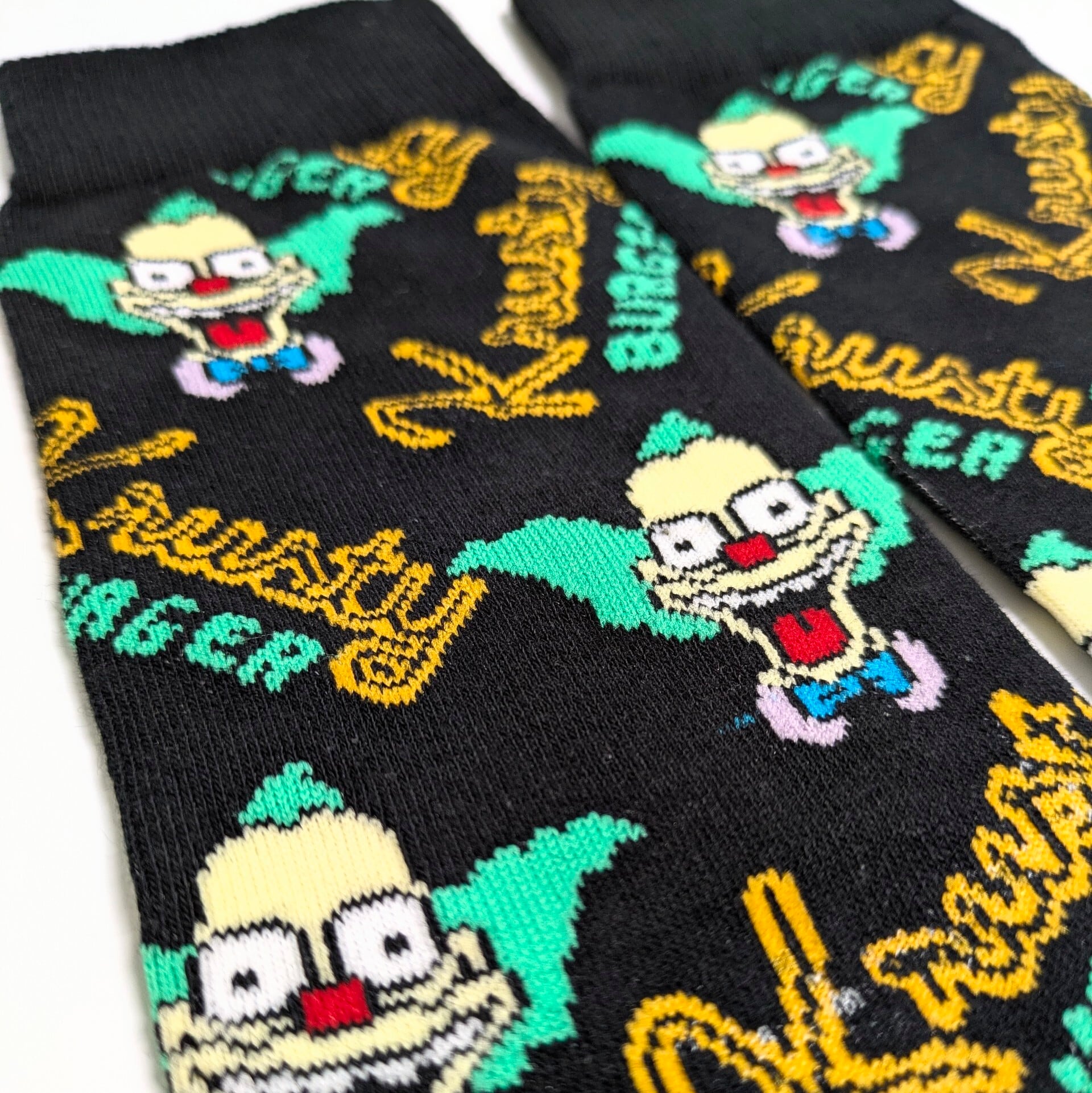 【 crew socks / クルーソックス 】『 The Simpsons / シンプソンズ / クラスティー・ザ・クラウン 』 靴下 / ソックス〚アメリカン雑貨 アメトイ〛