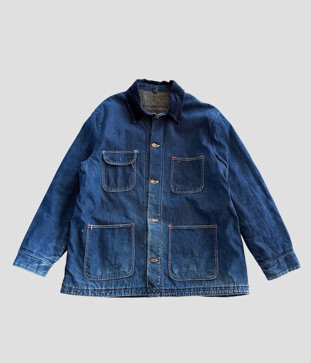 -Wrangler- Vintage 70s 46 Denim Coverall