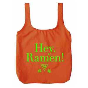 Hey.Ramen! ショッピングバッグ　オレンジ