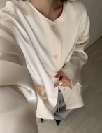 【新作5%OFF・3日間】Satin Single Jacket_2colors