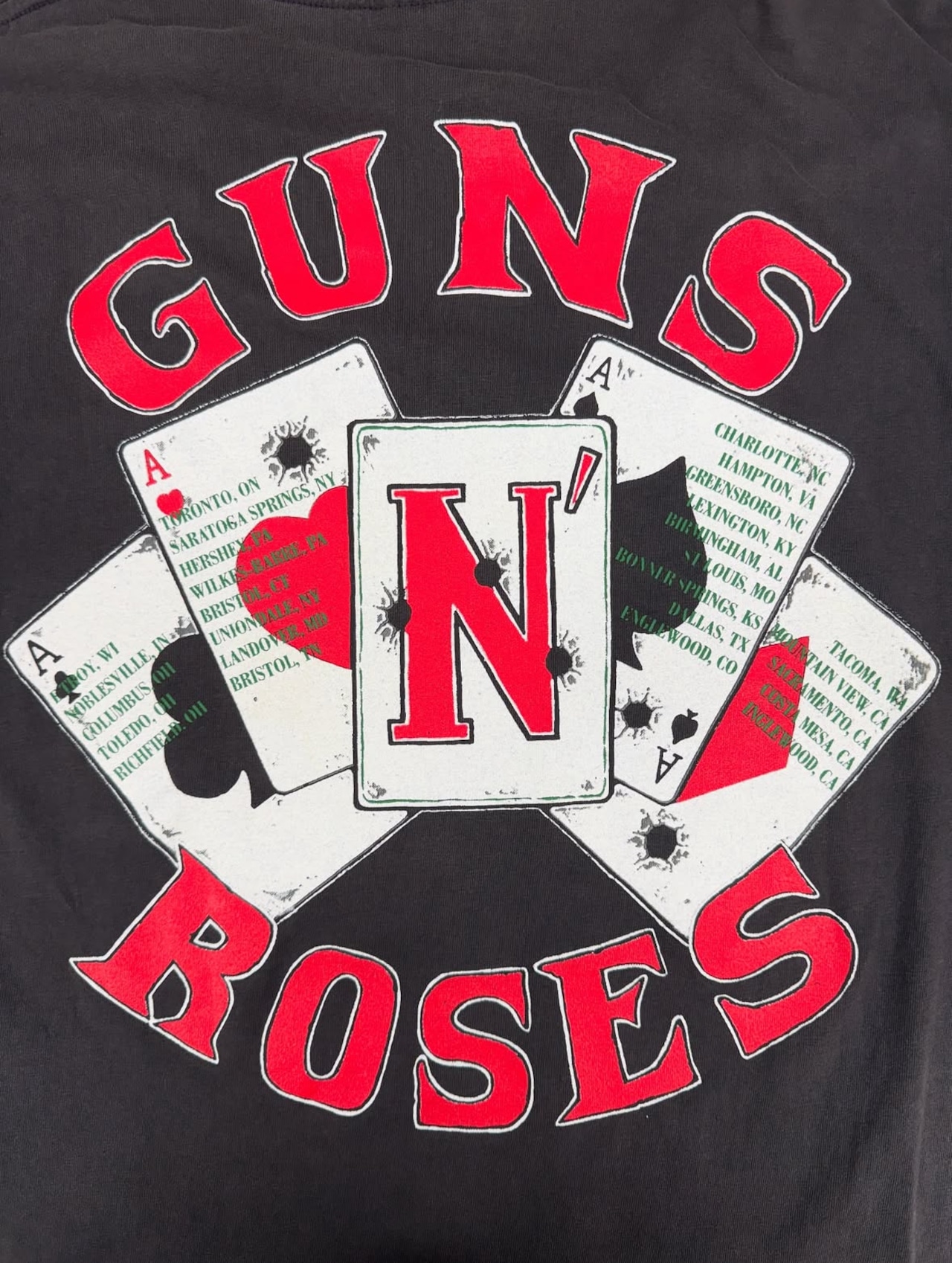 1991 GUNS N' ROSES TRUMP PRINT / 【BROCKUM】made in usa・画像4