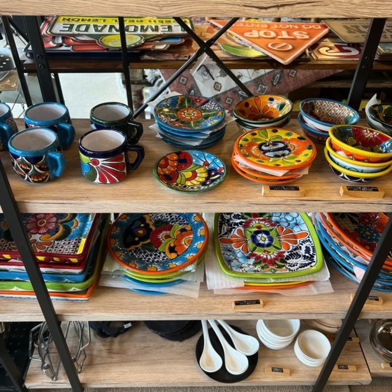 Mexicco Guanajuato ware round plate L 6type　メキシコ　グアナファト焼　丸皿　L　全6種　プレート　大皿　メインディッシュ　ボウル　サラダボウル　メキシコ料理