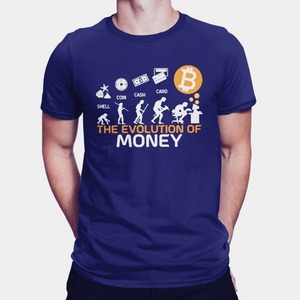 Tシャツ　BTC　Bitcoin（evolution）　　BTC01-006