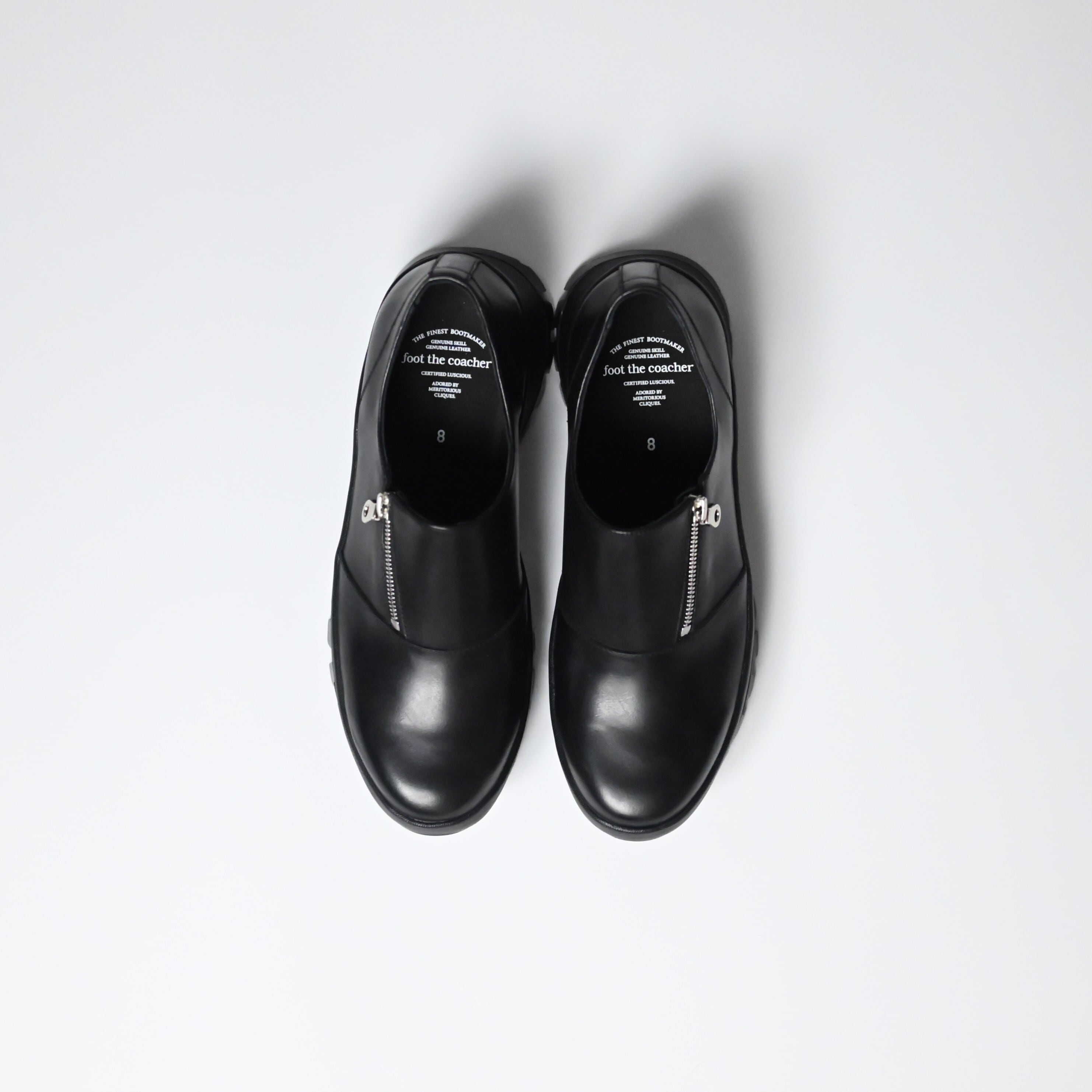 新品未使用foot the coacher／フットザコーチャー　サイドジップ foot the coacher（フットザコーチャー） ： SIDE-ZIP SHOES