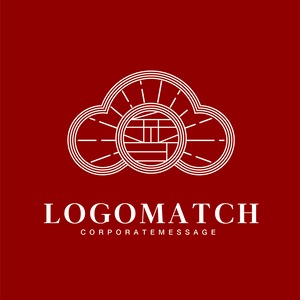 和の雲モチーフのロゴ