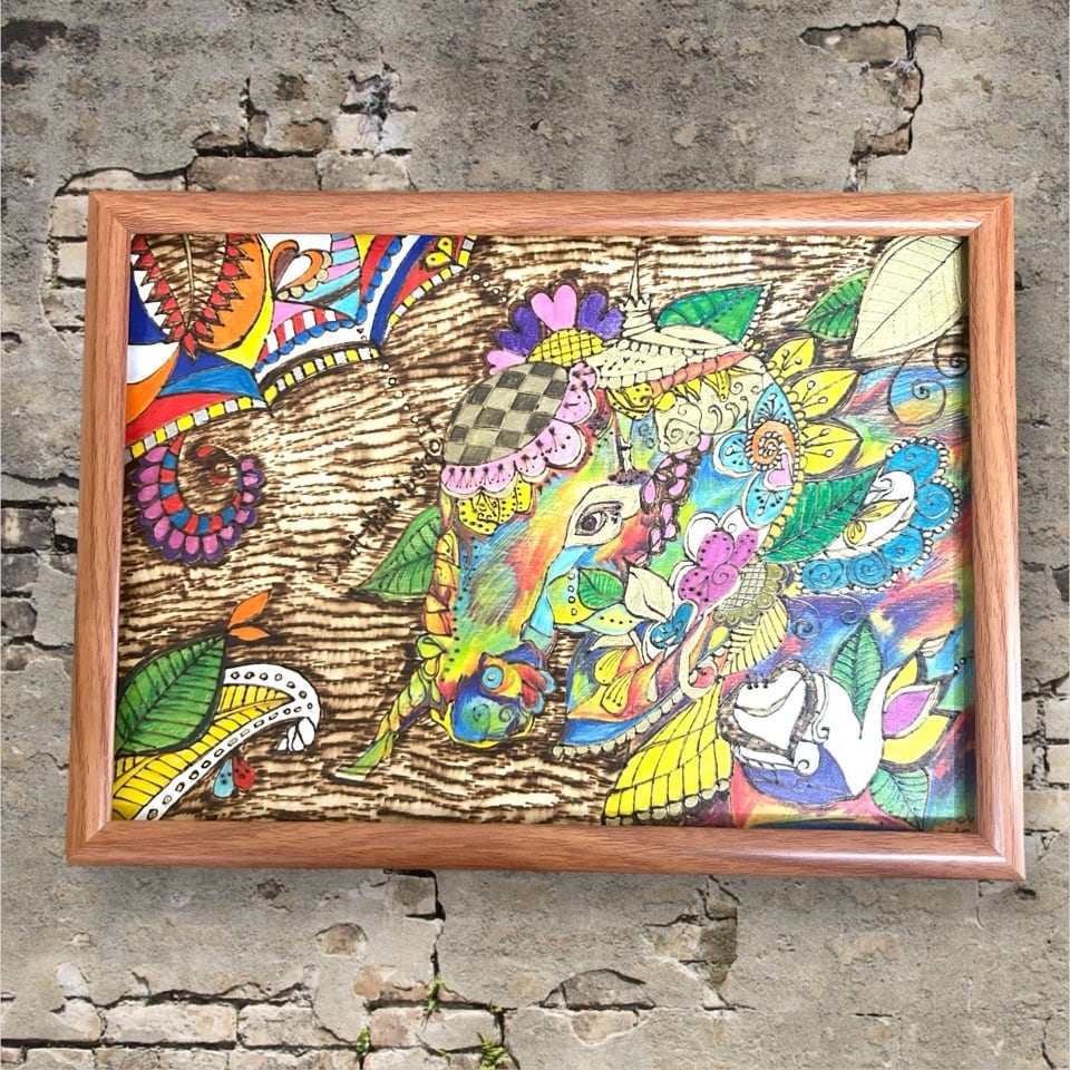 インテリア　とても大きな　バリ　タイ　オリエンタル　雑貨　アート　絵　アジア f09c32850f54da43945878737a8b62