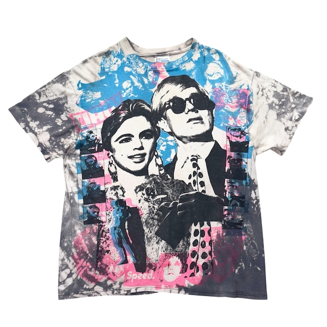 vintage 1990’s MOSQUITOHEAD aop tee “Andy Warhol & Edie Sedgwick”