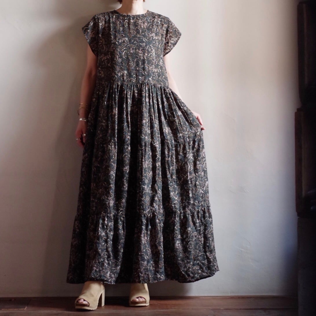 Select Item / Georgette Jacquard print Dress / ジョーゼット ジャガード プリント ドレス