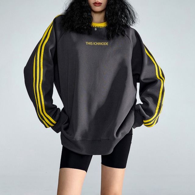 stitch contrast sweatshirt　ステッチコントラストスウェットシャツ　J0283