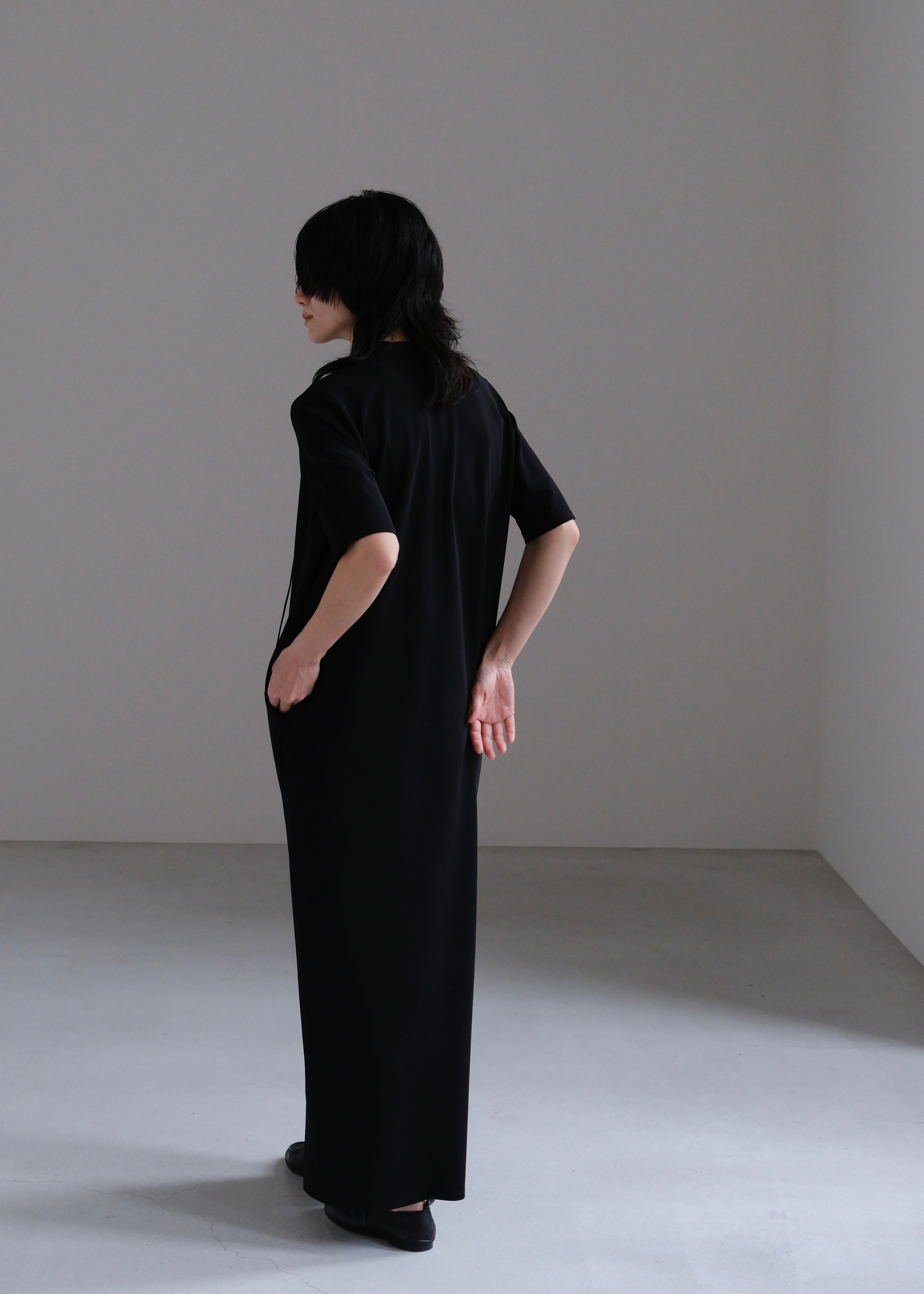 【新品】aere アエレ　V-neck jersey one-piece 36 V-neck jersey one-piece -made in Japan - | aéré