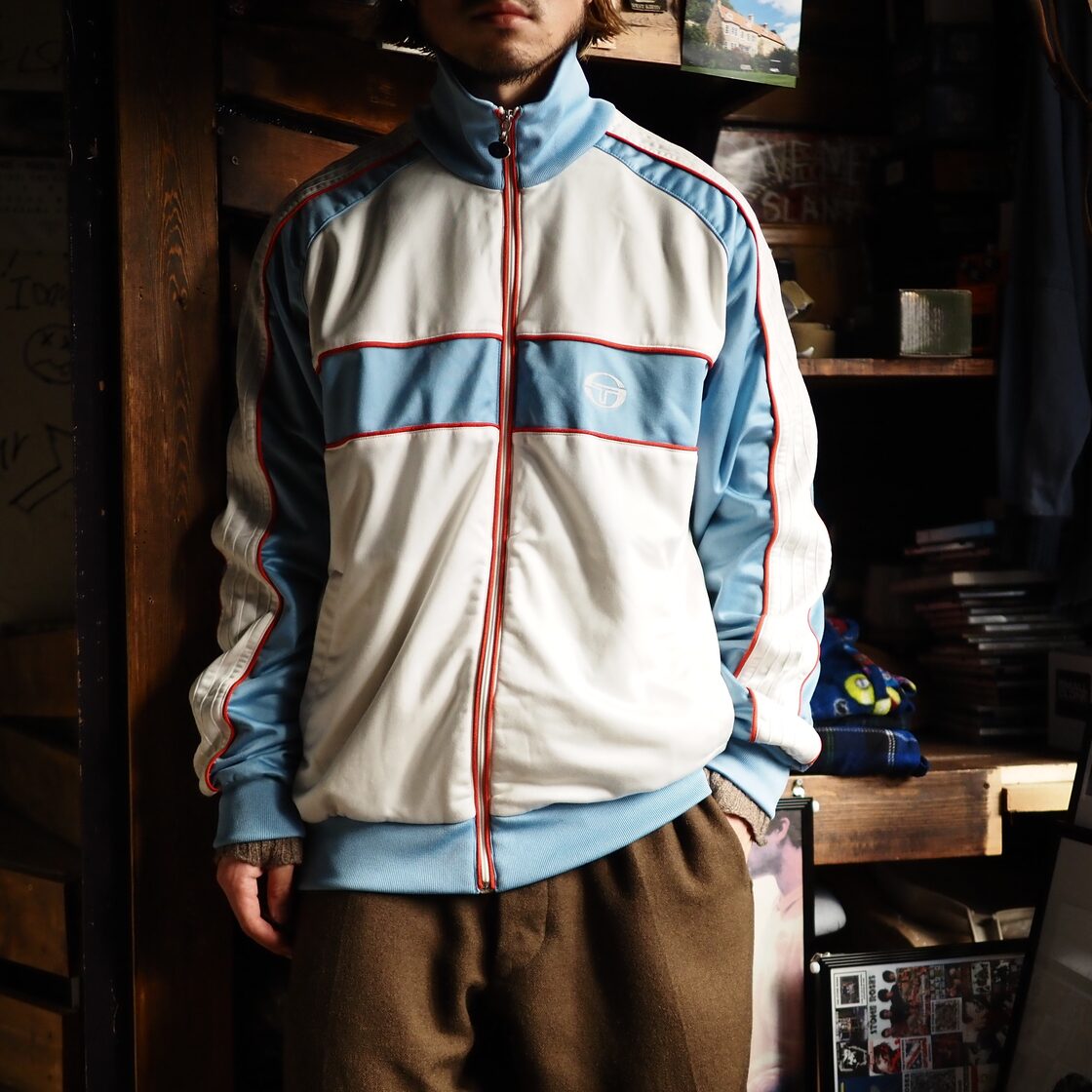Blur! Vintage Sergio Tacchini Track Top イタリア セルジオ 