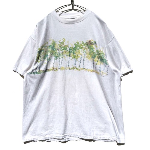 Vintage Botanical Pattern Souvenir T-Shirt [1992s] Vintage Botanical Print T-Shirt