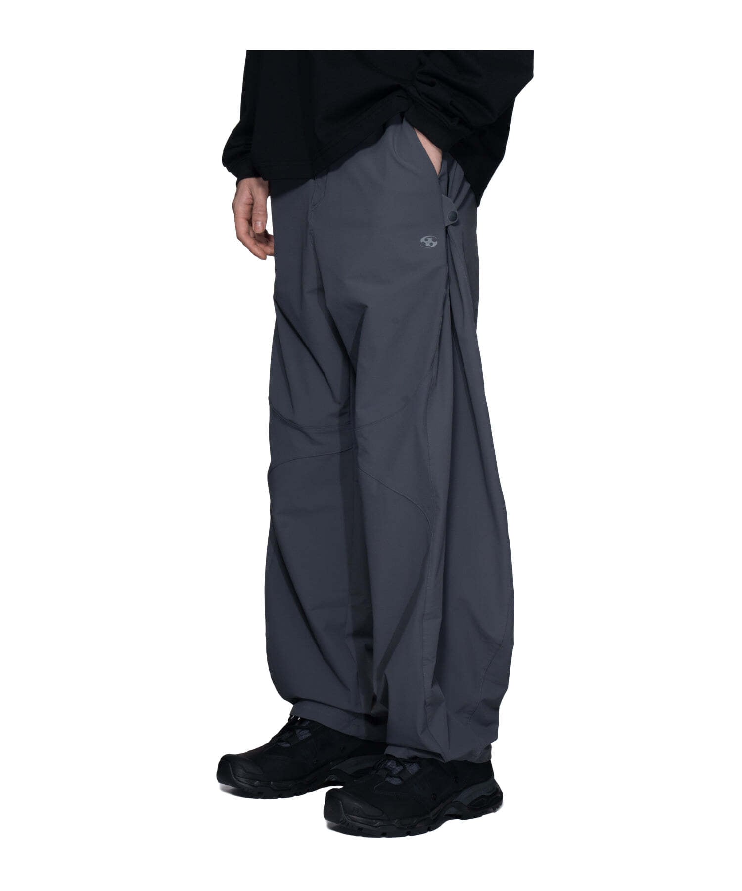 [SAN SAN GEAR] 23FW SIDE SNAP PANTS V2 CHARCOAL 正規品 韓国ブランド 韓国通販 韓国代行  韓国ファッション sansan san san サンサンギア | BONZ (韓国ブランド 代行) powered by BASE