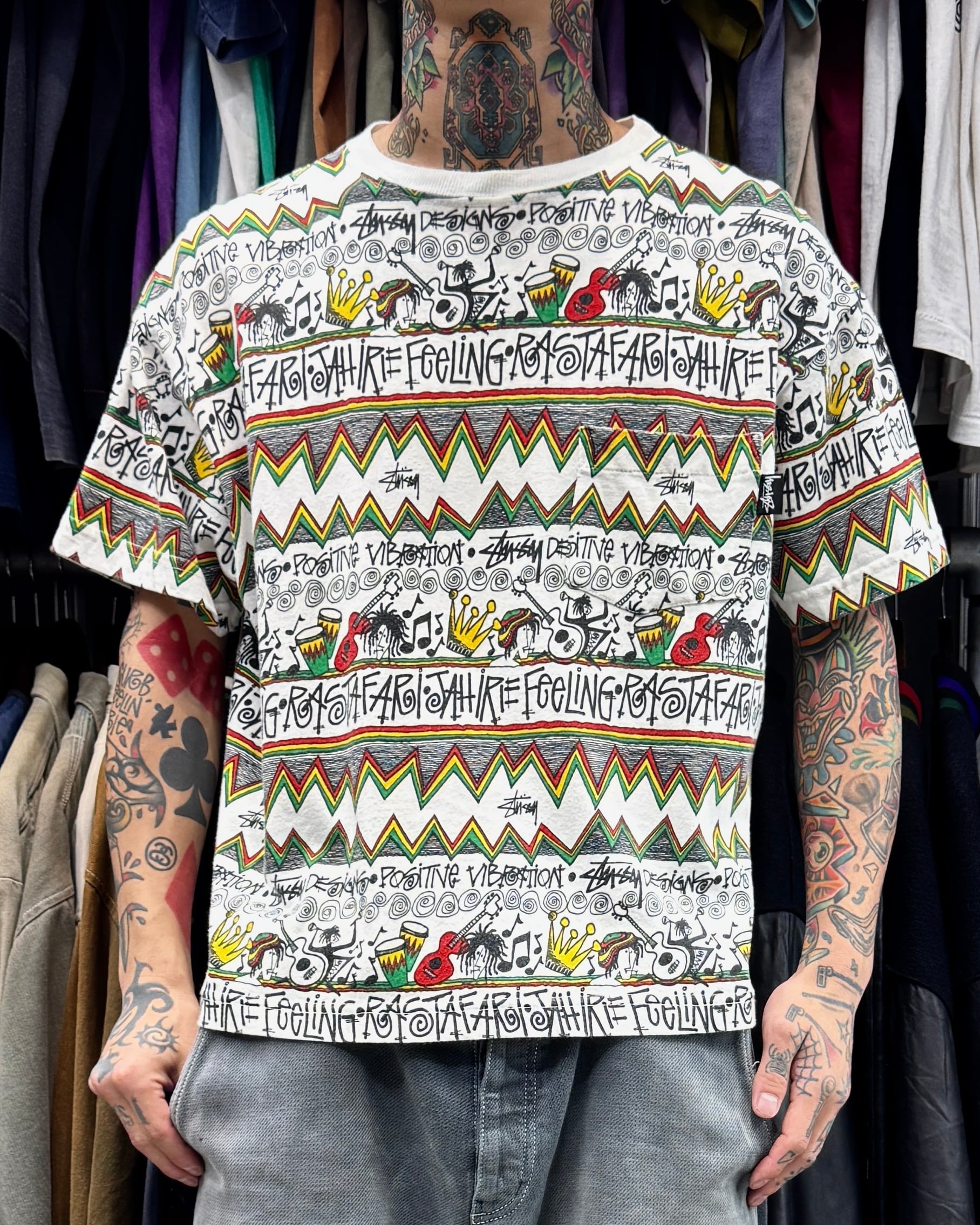 80's~90's old stussy “Surf Skull” Design Tee “黒タグ” “サーフ