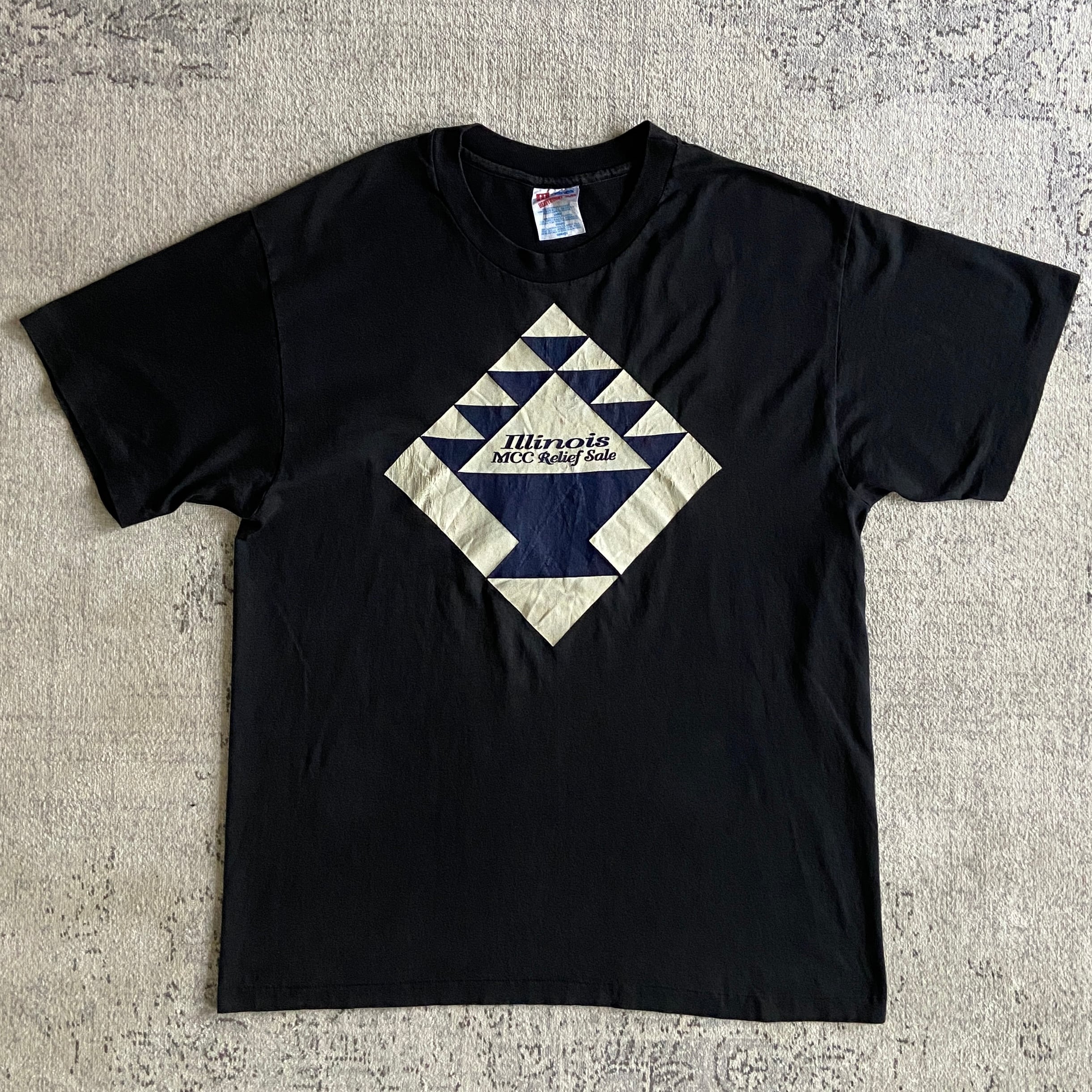 1990s Hanes Tee L Made in USA F684