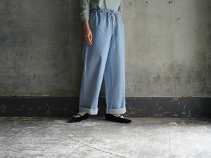 eleven2nd Wide Pants Hickory Stripe blue
