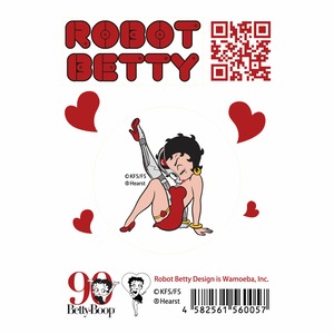 ROBOT BETTY（ロボットベティー）ステッカー「Ⅲ 赤ドレス」